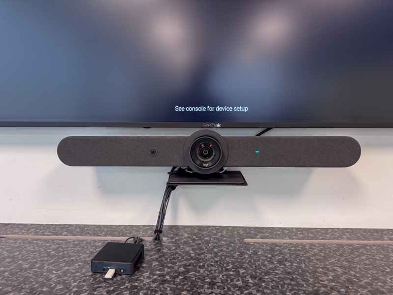 Boardroom AV technology detail